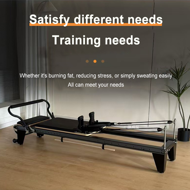 Pilates Yoga Weight Loss - เตียงโยคะอลูมิเนียมอัลลอยด์สีดำสำหรับขายส่ง ใช้ในบ้านหรือเชิงพาณิชย์ สำหรับลดน้ำหนักและกระชับสัดส่วน ยี่ห้อจิน เสี่ยวเหย่ย