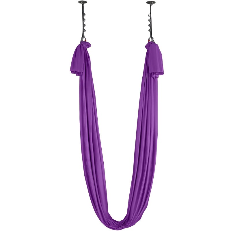Aerial Silk Hammock - ชิงช้าโยคะผ้าไหมสีม่วง 8.7 หลา ปี 2026 ผ้าไนลอน