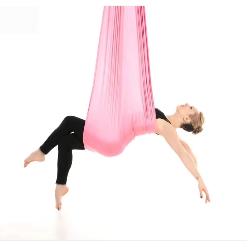 Aerial Silk Hammock - เปลโยคะผ้าไหมสำหรับออกกำลังกายแบบแขวนในอากาศ ขนาด 5x2.8 เมตร วัสดุนุ่มพิเศษสำหรับการฝึกซ้อม
