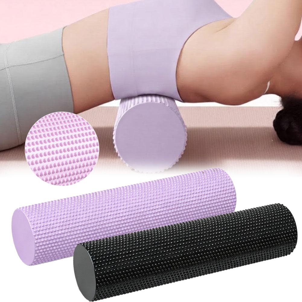 Home Pilates Yoga - ลูกกลิ้งโฟมโยคะ EVA ความหนาแน่นสูง 45 ซม. สำหรับฟิตเนส