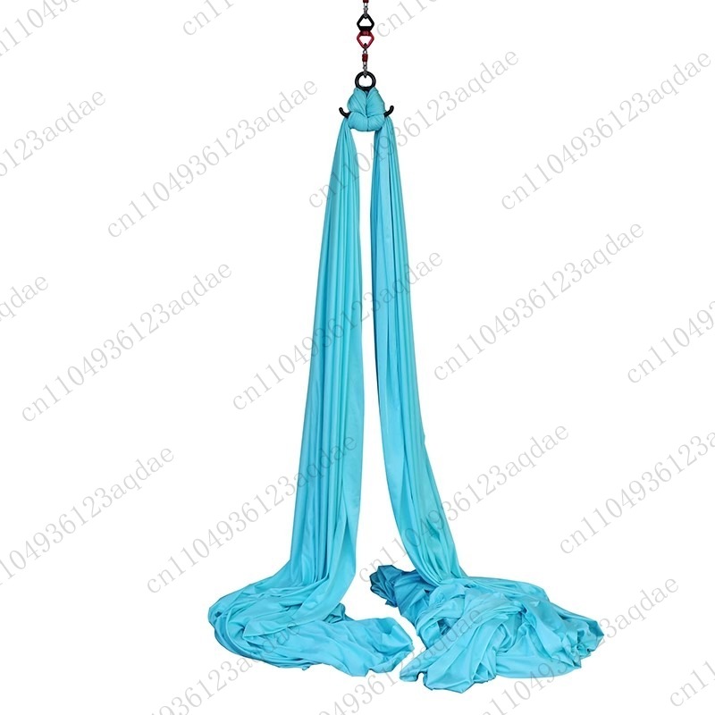 Aerial Silk Hammock - โยคะทางอากาศ, เปลญวนผ้าไหม, อุปกรณ์หมุนสำหรับใช้ในบ้าน, เชือกแขวนแบบยืดหยุ่นเล็กน้อย, การแสดงกายกรรมที่ระดับความสูงและอุปกรณ์เสริมสำหรับการเต้น