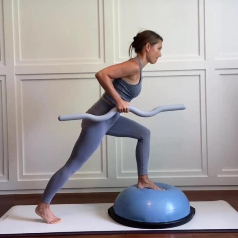Home Pilates Yoga - บาร์พิลาทิสแบบมีน้ำหนักพร้อมปลอกซิลิโคน อุปกรณ์ฝึกความแข็งแรงสำหรับออกกำลังกายที่บ้าน ช่วยปรับรูปร่าง โยคะ พิลาทิส อุปกรณ์เสริมสำหรับการออกกำลังกาย