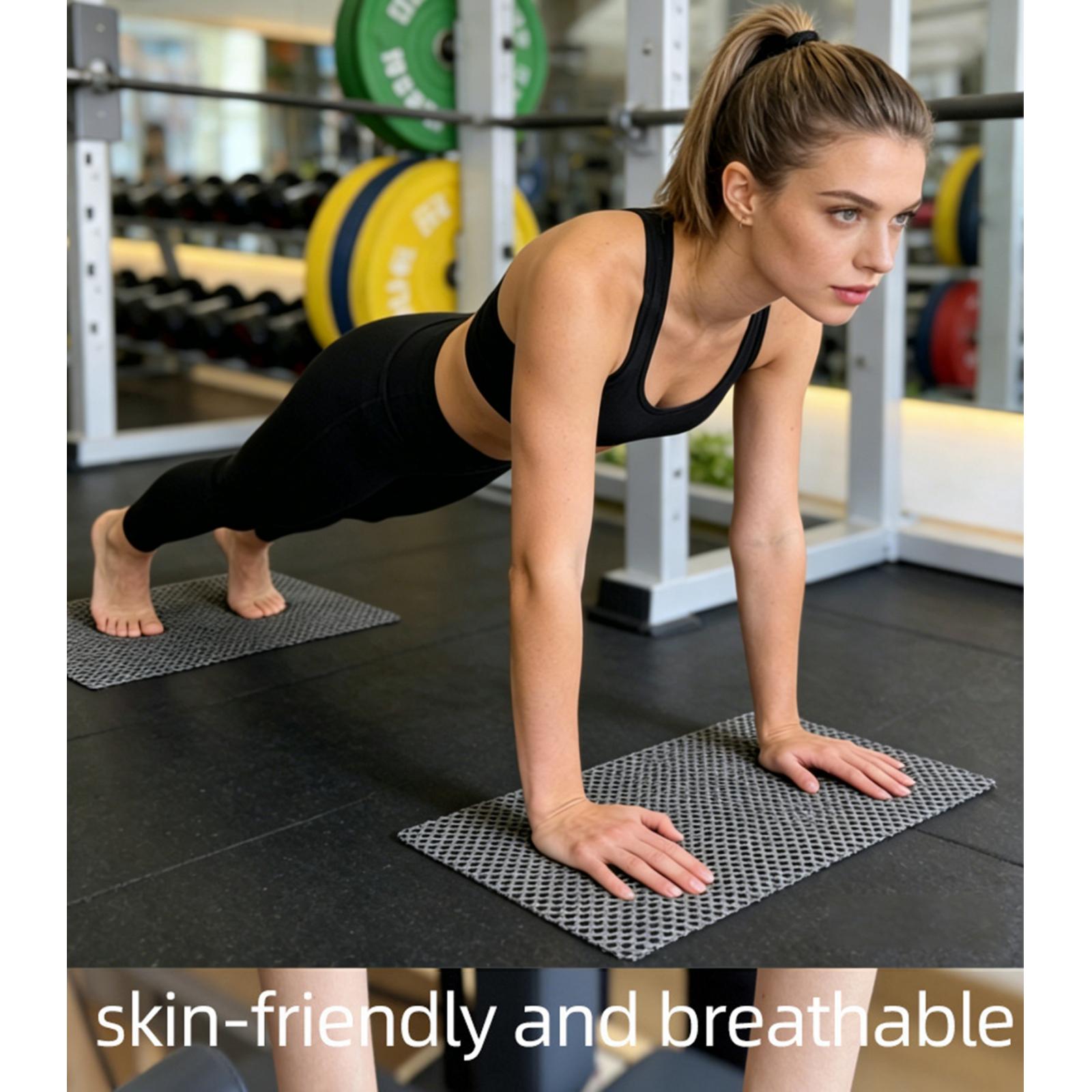 Home Pilates Yoga - แผ่นรองกันลื่นสำหรับพิลาทิส 2 ชิ้น/ชุด ทำจาก PVC คุณภาพดี