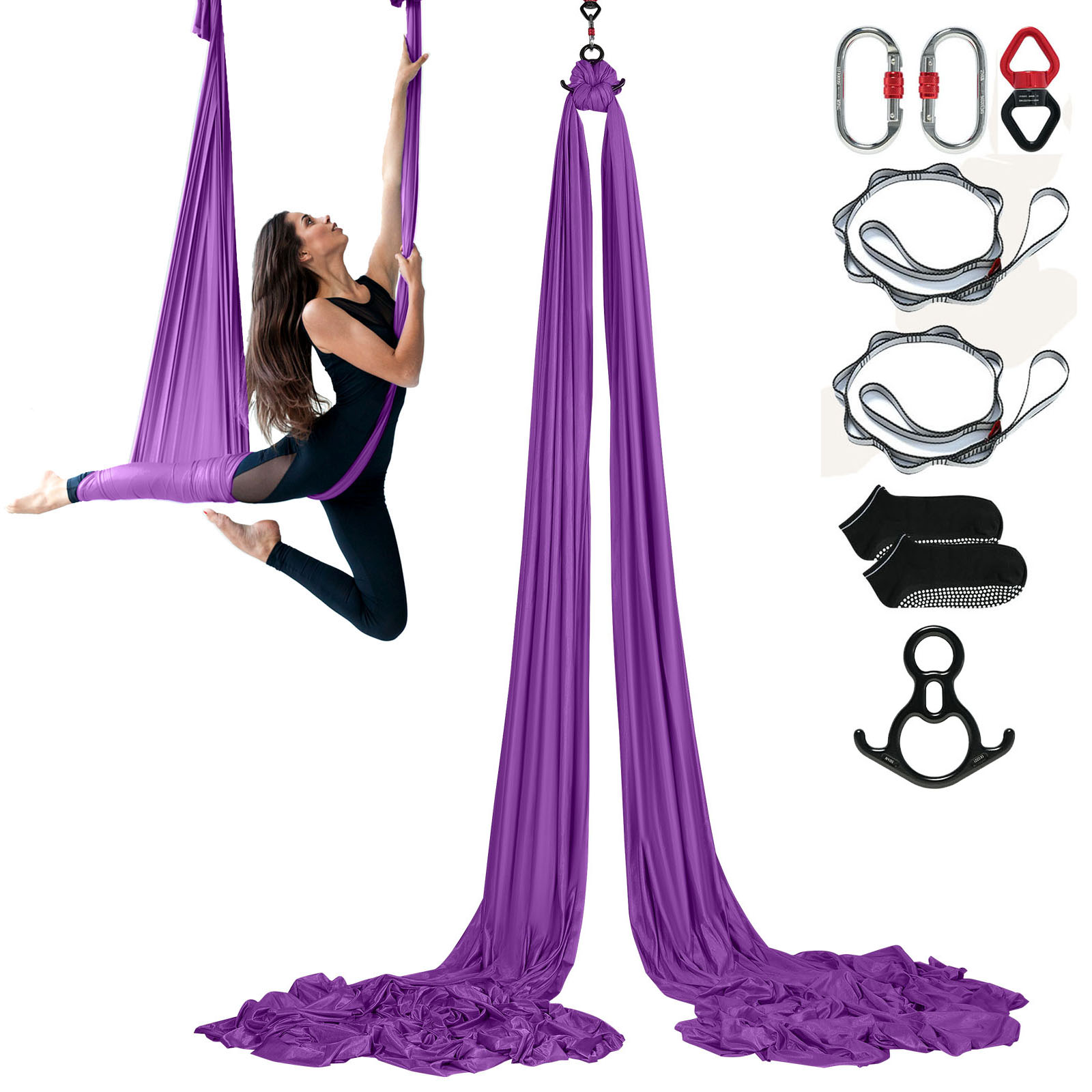 ชุดโยคะแฮมม็อคและสวิงโยคะแบบแข - Aerial Silk Hammock บทวิจารณ์และราคา