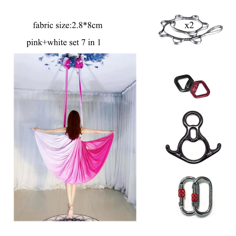 เปลโยคะลอยฟ้าแบบไล่เฉดสี ทนทาน - Aerial Silk Hammock บทวิจารณ์และราคา