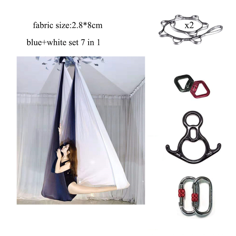 เปลโยคะลอยฟ้าแบบไล่เฉดสี ทนทาน - Aerial Silk Hammock บทวิจารณ์และราคา