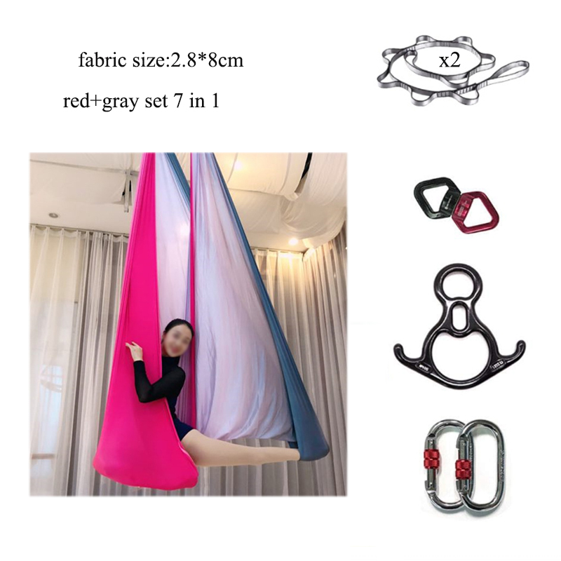 เปลโยคะลอยฟ้าแบบไล่เฉดสี ทนทาน - Aerial Silk Hammock บทวิจารณ์และราคา