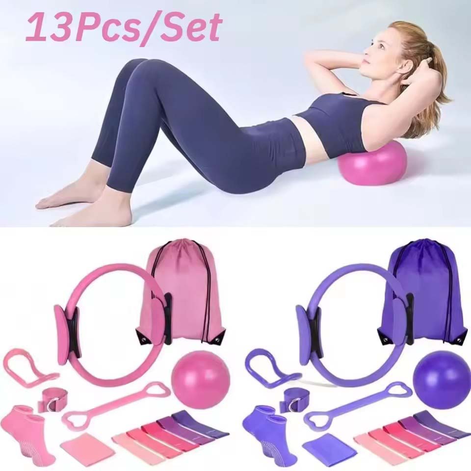 13 ชิ้น/เซ็ต ชุดวงกลมโยคะ ชุดบ - Pilates Yoga Weight Loss บทวิจารณ์และราคา