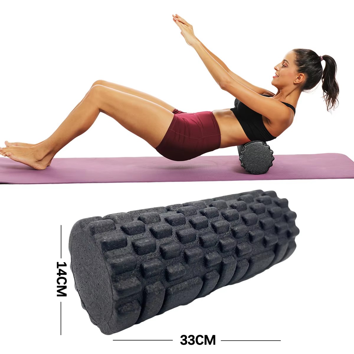 30/33 ซม.ฟิตเนสโฟม Roller ลูกก - Home Pilates Yoga บทวิจารณ์และราคา