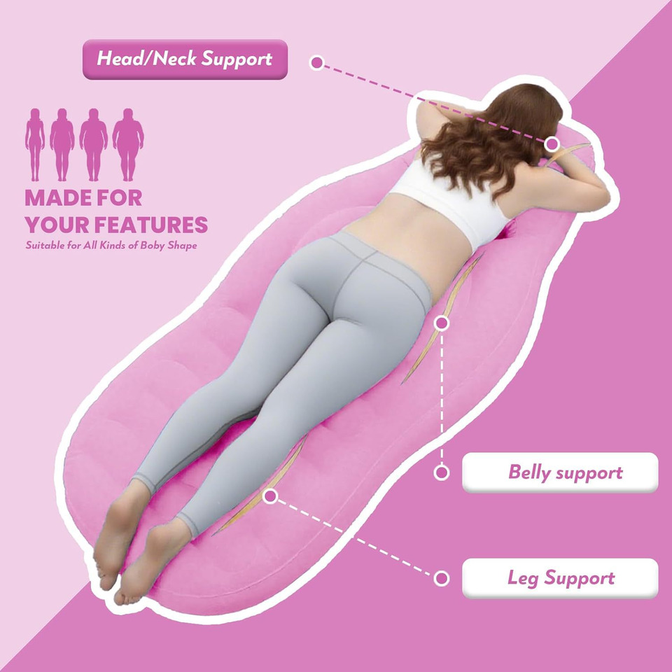หมอนรองครรภ์แบบเป่าลม แผ่นรองโ - Mat Pilates Yoga บทวิจารณ์และราคา