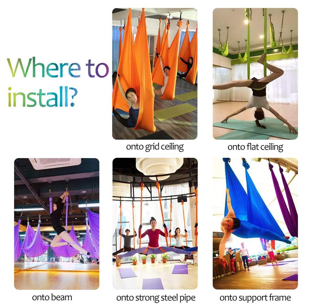 ชิงช้าโยคะทางอากาศ 4/5/6/7 เมต - Aerial Silk Hammock บทวิจารณ์และราคา