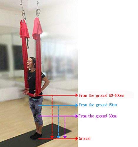 ชิงช้าโยคะทางอากาศ 4/5/6/7 เมต - Aerial Silk Hammock บทวิจารณ์และราคา