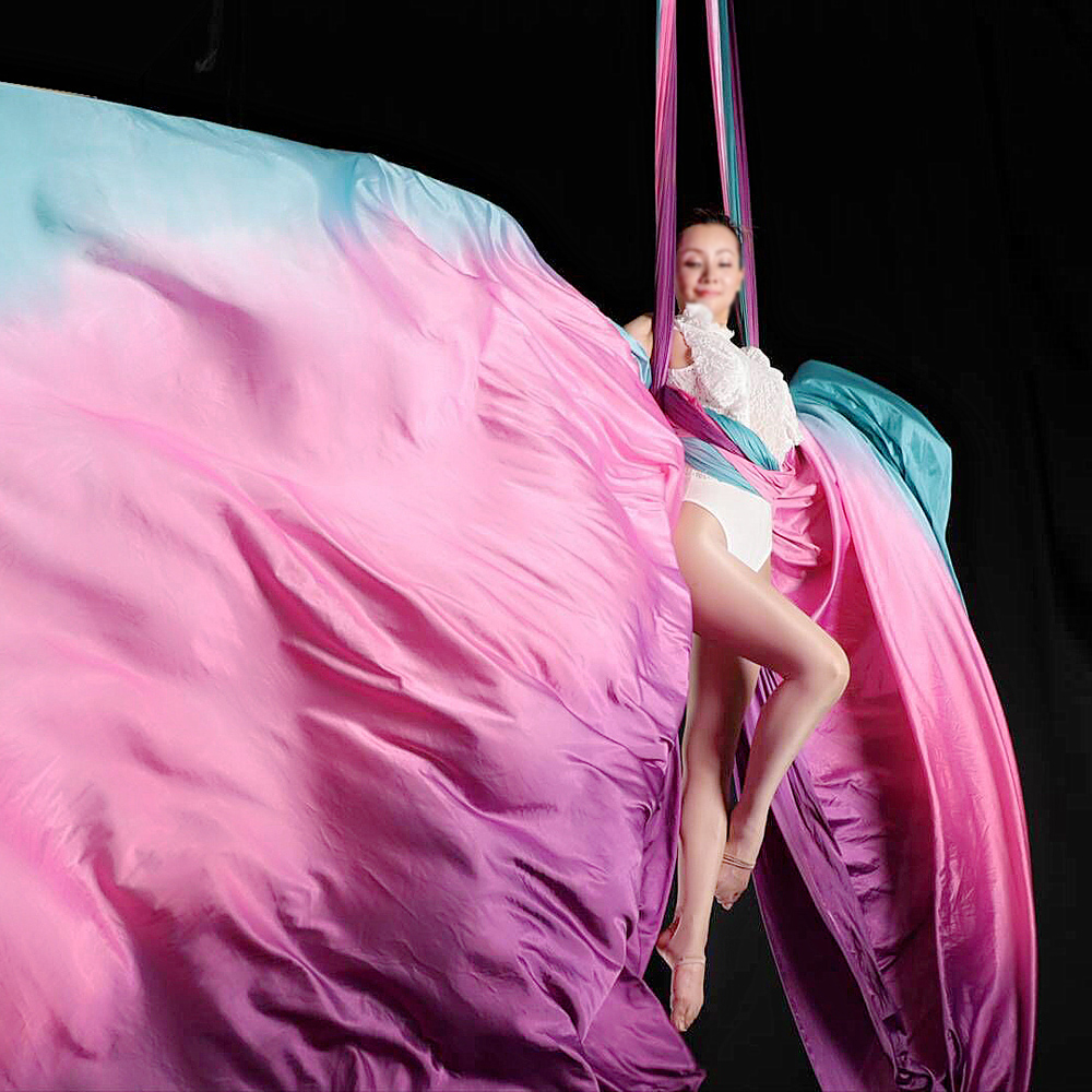 เปลญวนโยคะต้านแรงโน้มถ่วงแบบไล - Aerial Silk Hammock บทวิจารณ์และราคา