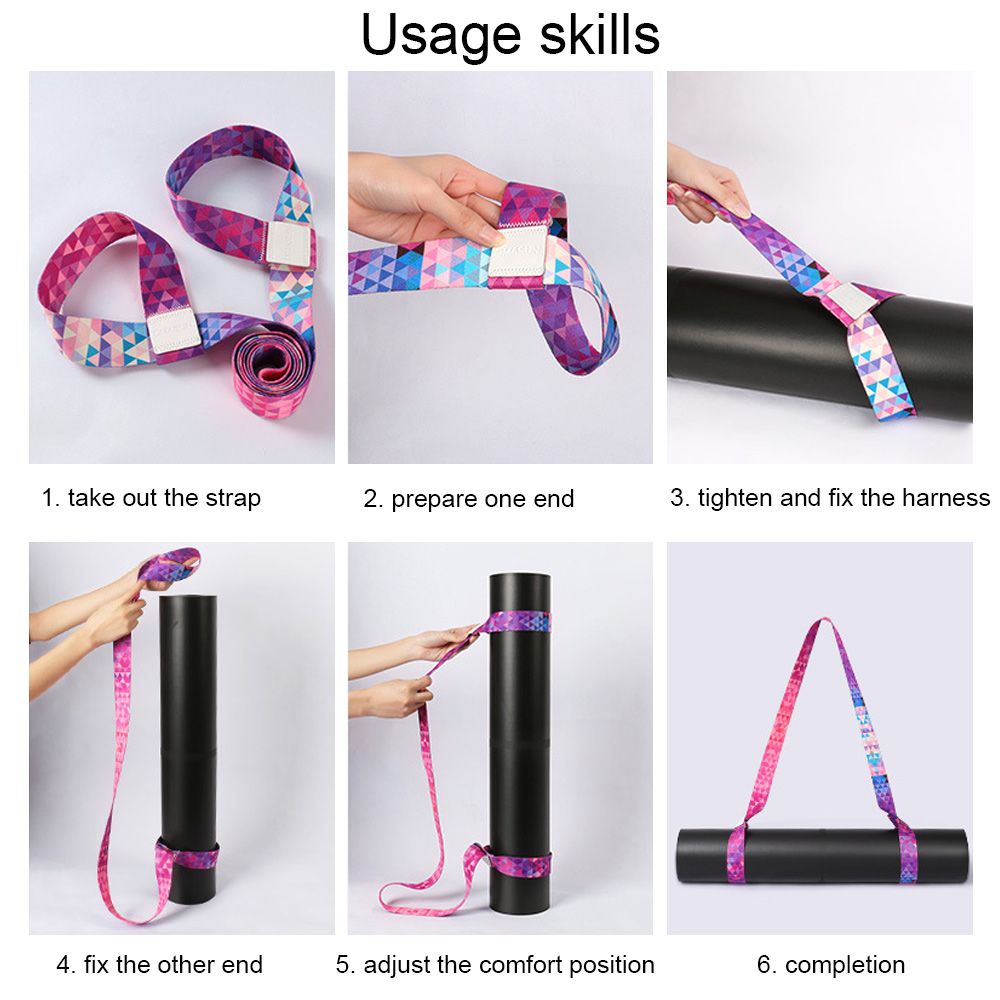 หลากสีเสื่อโยคะสายรัดเข็มขัดยื - Mat Pilates Yoga บทวิจารณ์และราคา