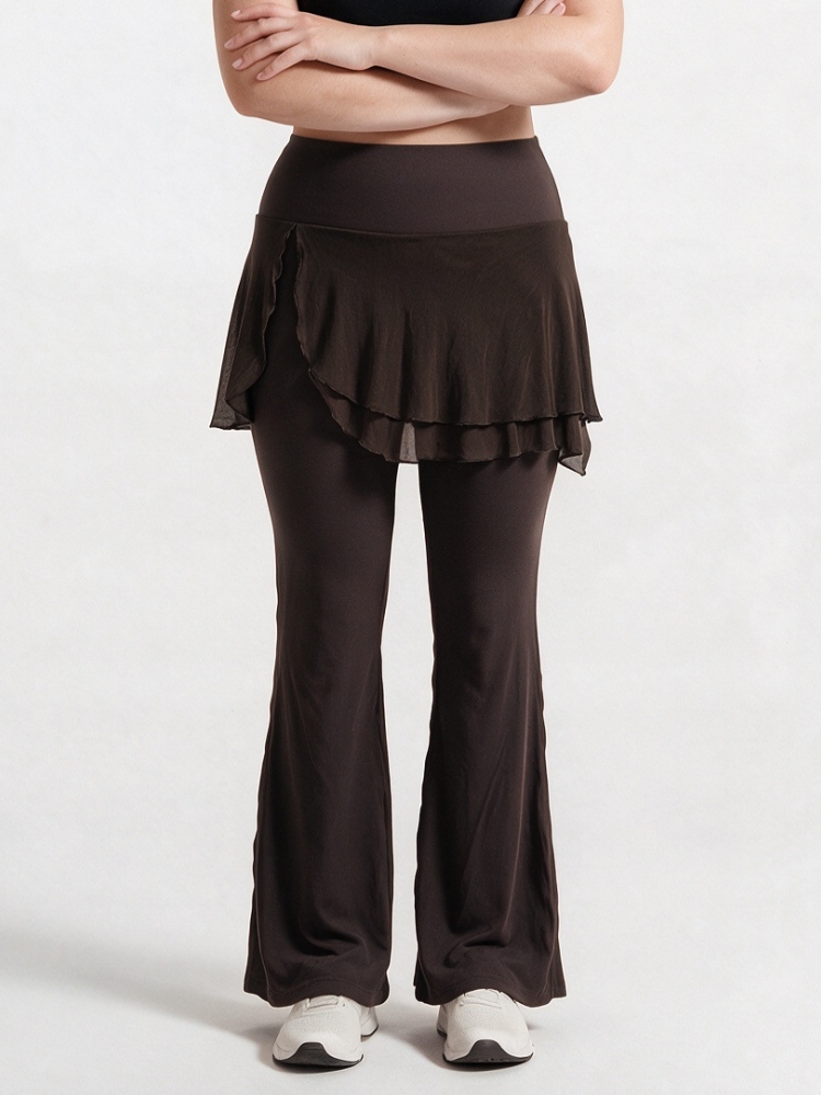 กางเกงโยคะผู้หญิงทรงขาตรงเนื้อ - Pilates Yoga Legging บทวิจารณ์และราคา